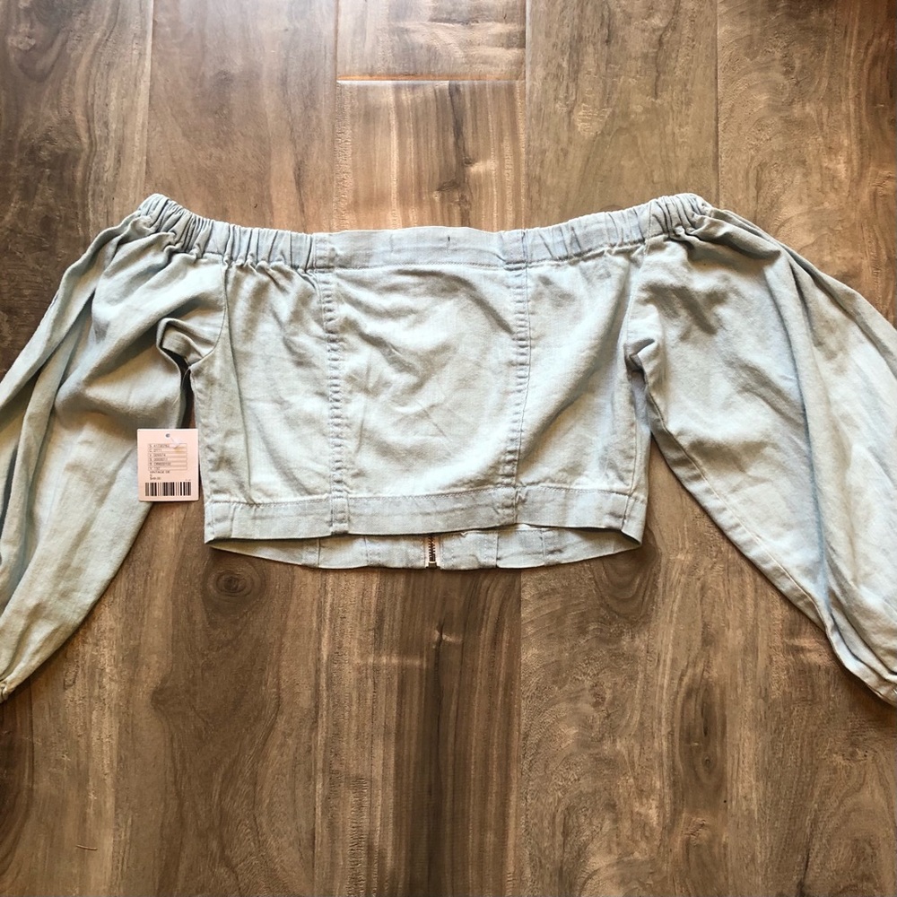 Urban Outfitters BDG cropped denim top - Picture 3 of 6